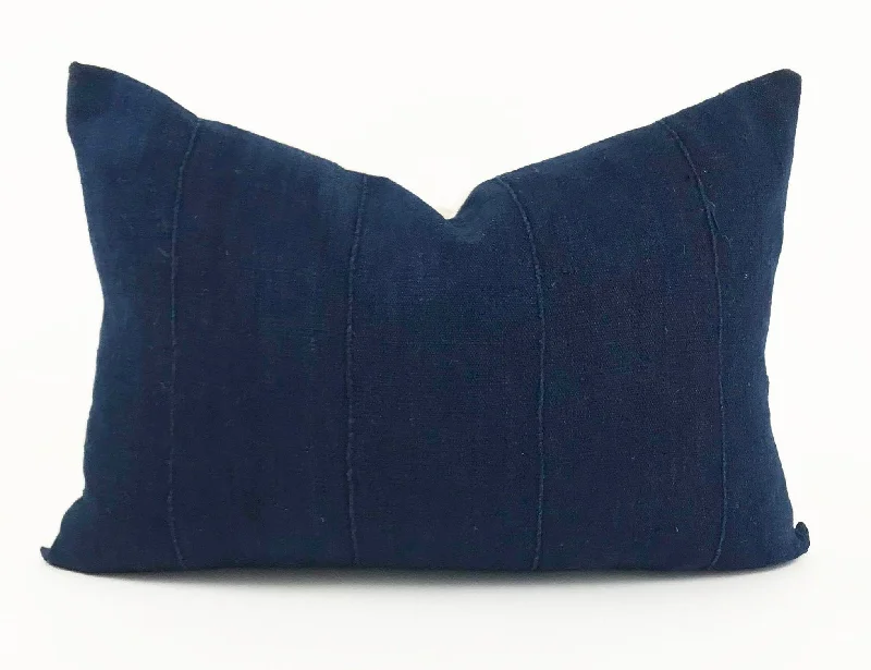 African Indigo Pillow Cover | Dark Blue | Authentic