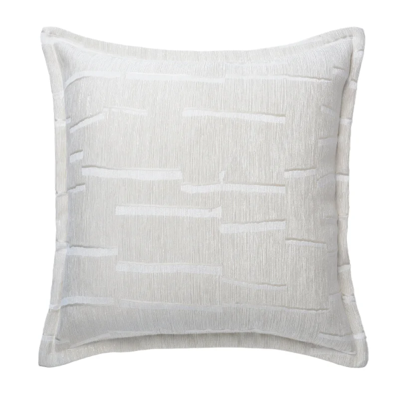 Alina White Textured Pillow