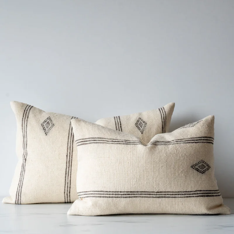 Cream Ava Bhujodi Pillow Cover