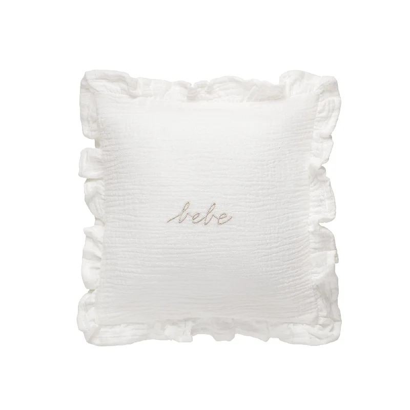 DH Gauze Bebe Ruffle Accent Pillow