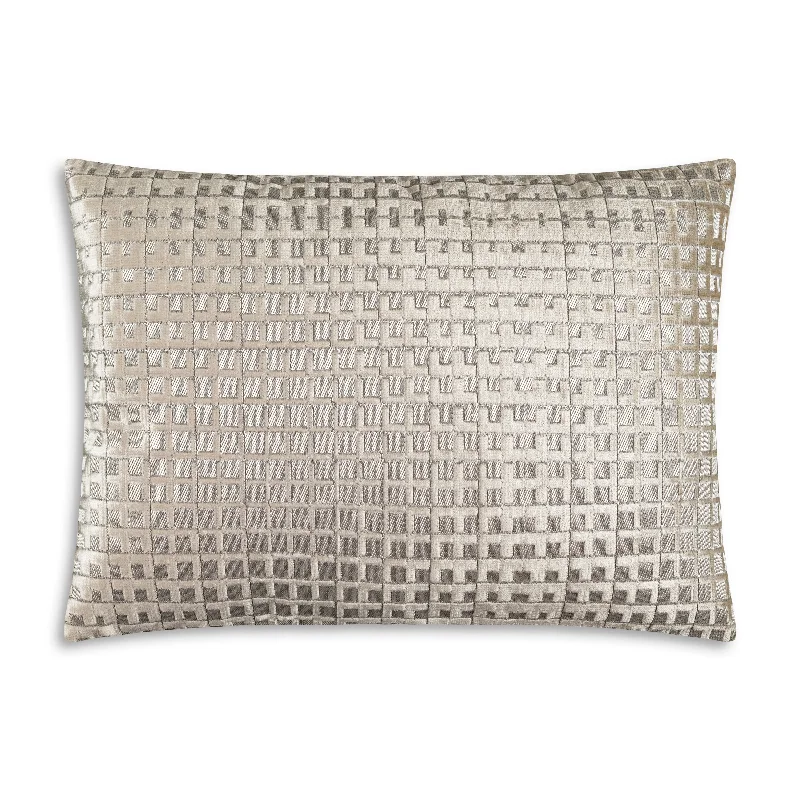 Elly Grey Gold Lumbar Pillow