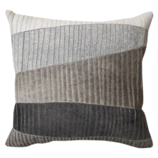 Layering Grey Accent Pillow