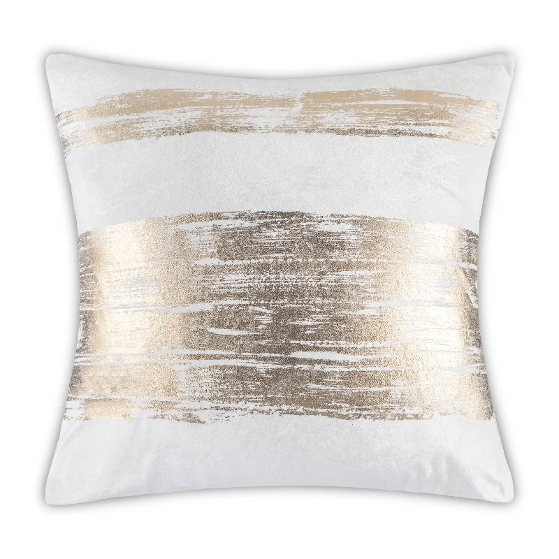 Inspire Me! Home Decor Leyla Ivory Gold Pillow