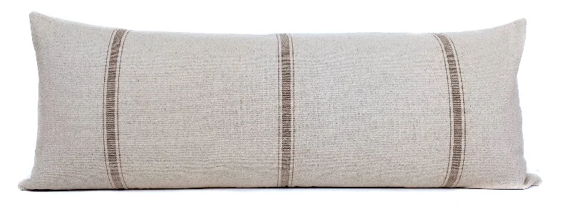 Vintage Style French Grain Sack Lumbar Pillow Cover