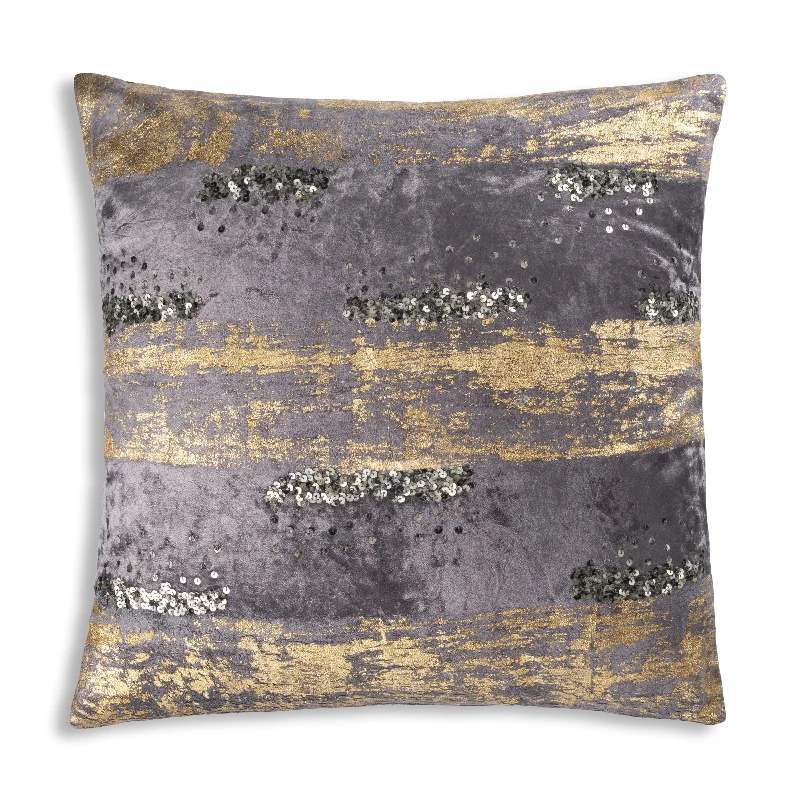 Raina Charcoal Velvet Pillow