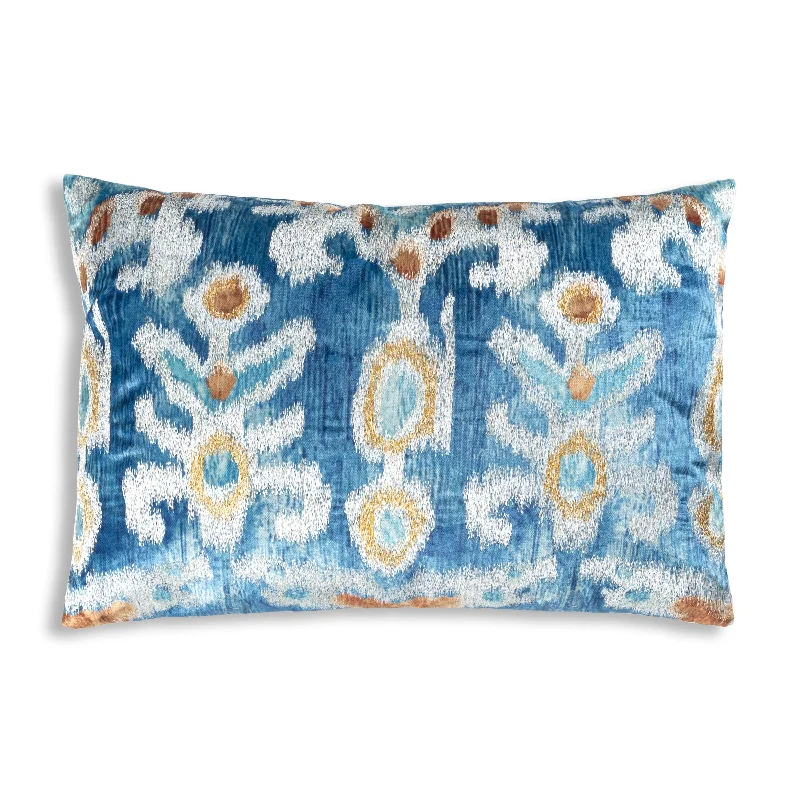 Serino Blue Velvet Pillow