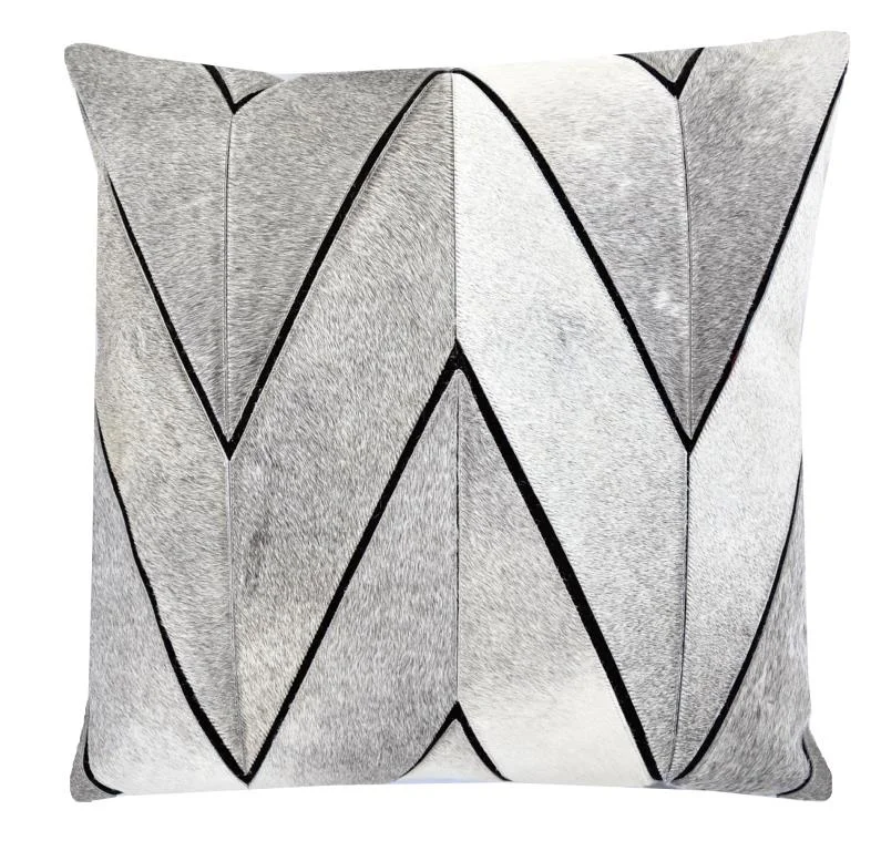 Sullen Chevron Black Cotton Pillow