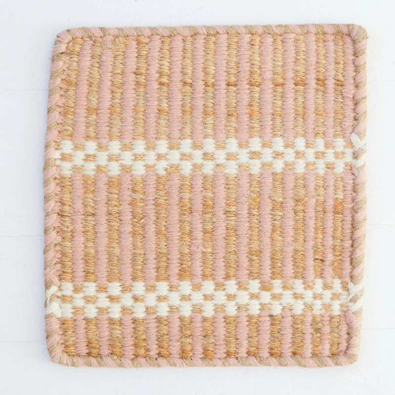 Blush Jute & Wool Combo Rug