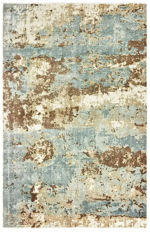 Formations 70001 Blue Brown Rug