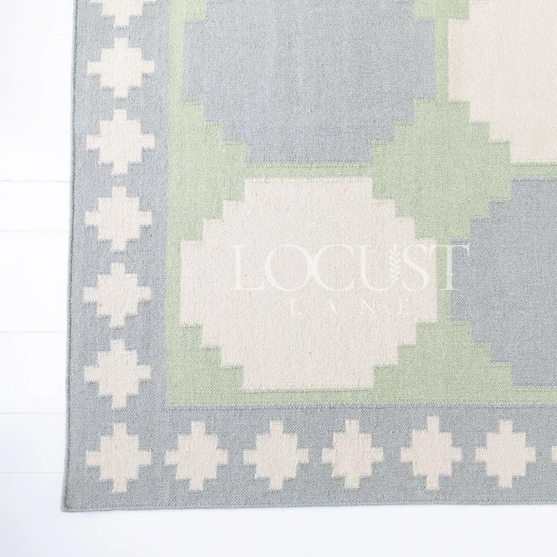 Geometric Flatweave Dhurrie Rug