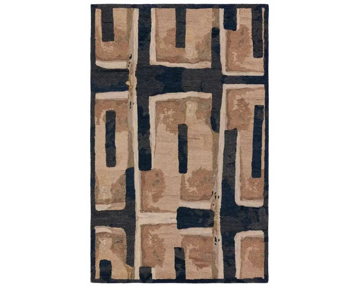 Honeycomb HNC03 Tan/Navy Rug