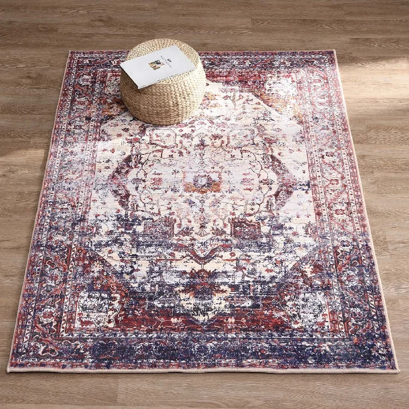 Kashmir Distressed Printed Rug 140 x 200 cm