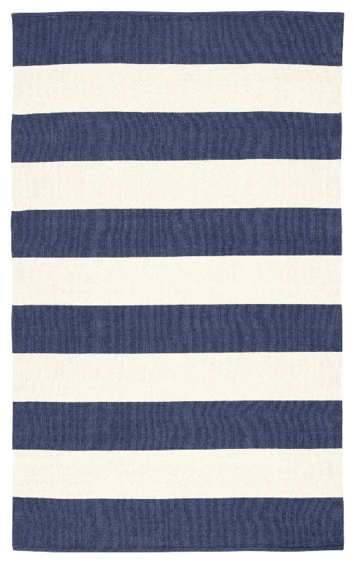 Lanai LAN07 Deep Blue/Ivory Rug