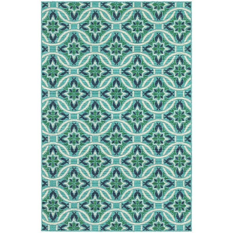 Meridian 5868L Blue/ Green Rug