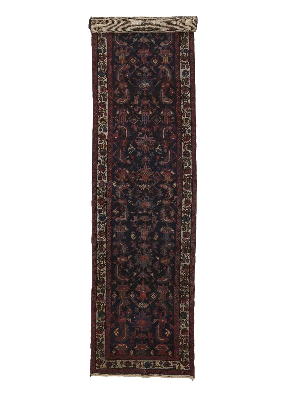 Persian Rug Malayer Handmade Runner Antique Tribal 3'2"x15'9" (3x16) Blue Floral Design #27879