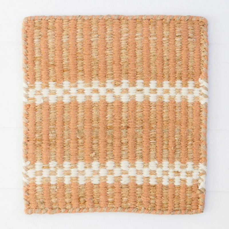 Terracotta Jute & Wool Combo Rug