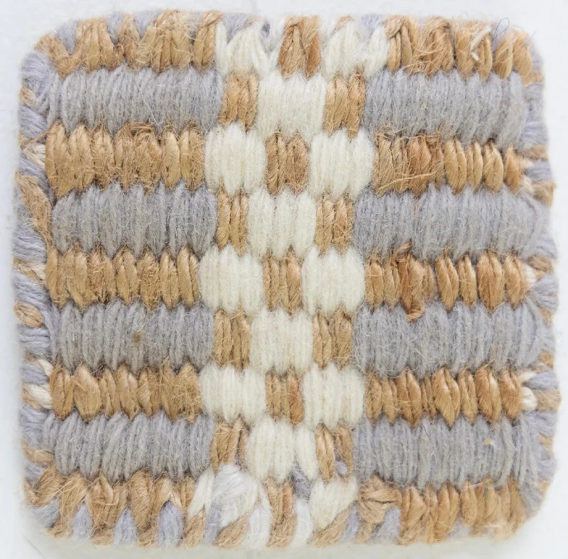 Violet Pearl Jute & Wool Combo Rug Sample