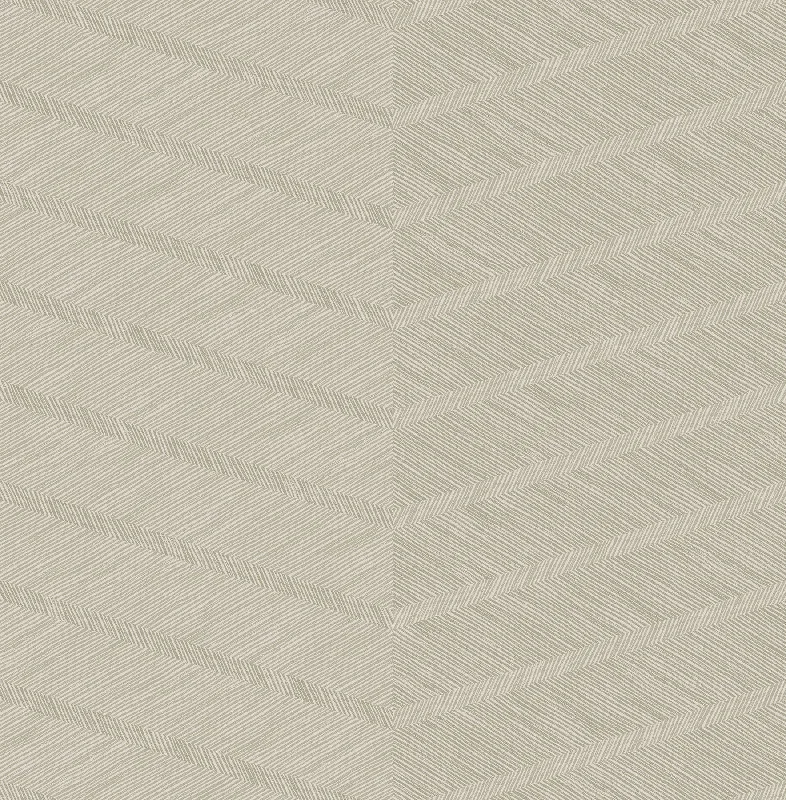 Aspen Chevron Wallpaper in Champagne from the Scott Living Collection