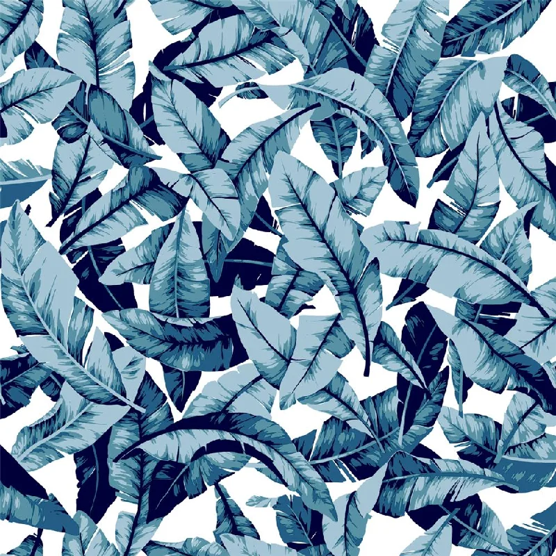 Blue Palm Peel & Stick Wallpaper