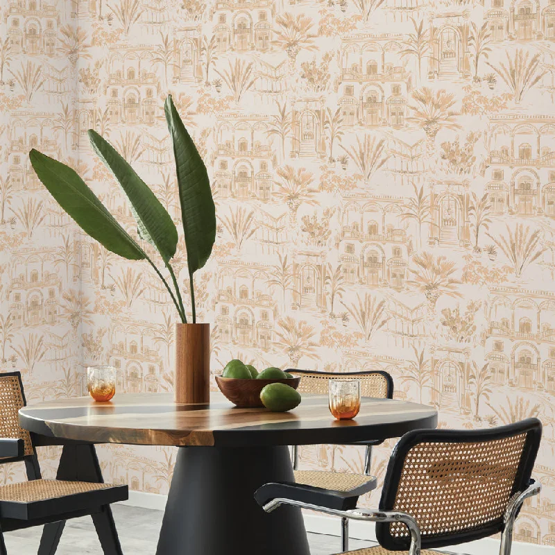 Boulevard Toile Unpasted Wallpaper