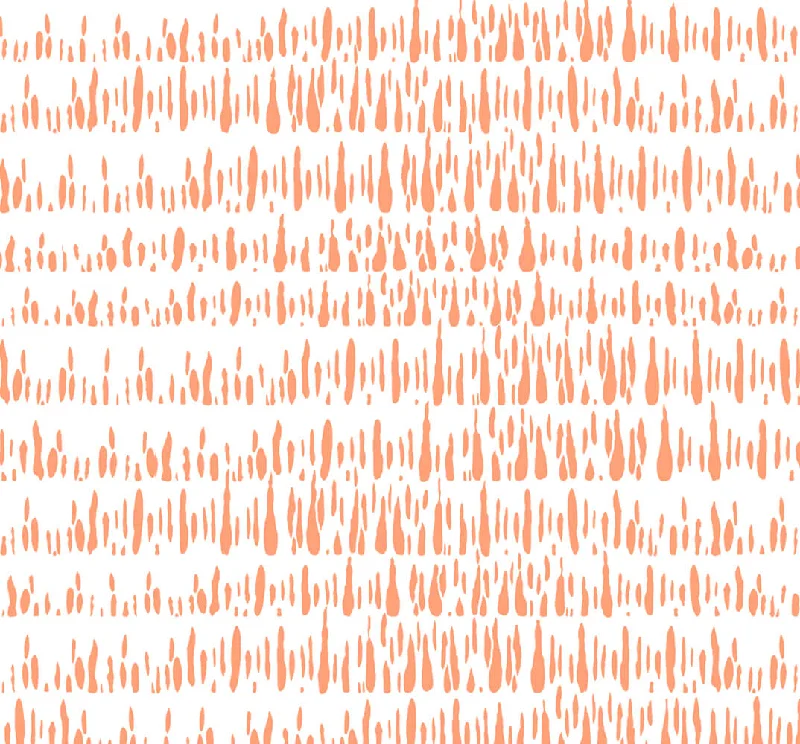 Brush Marks Wallpaper in Orangesicle from the Living With Art Collection