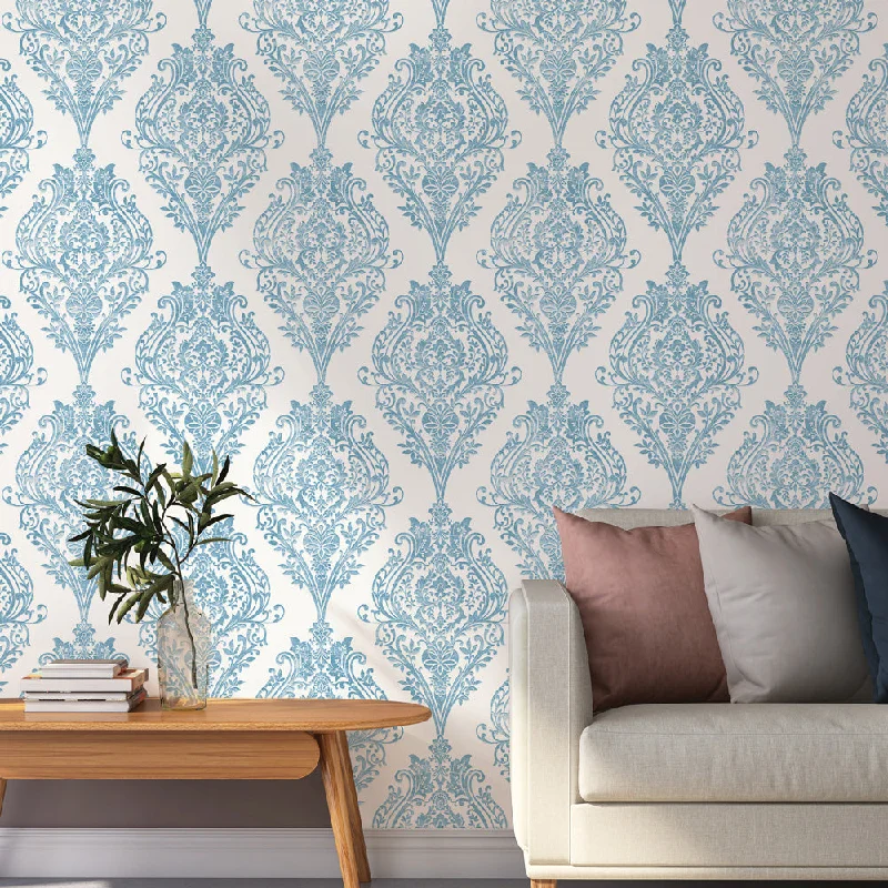 Estate Damask Unpasted Wallpaper