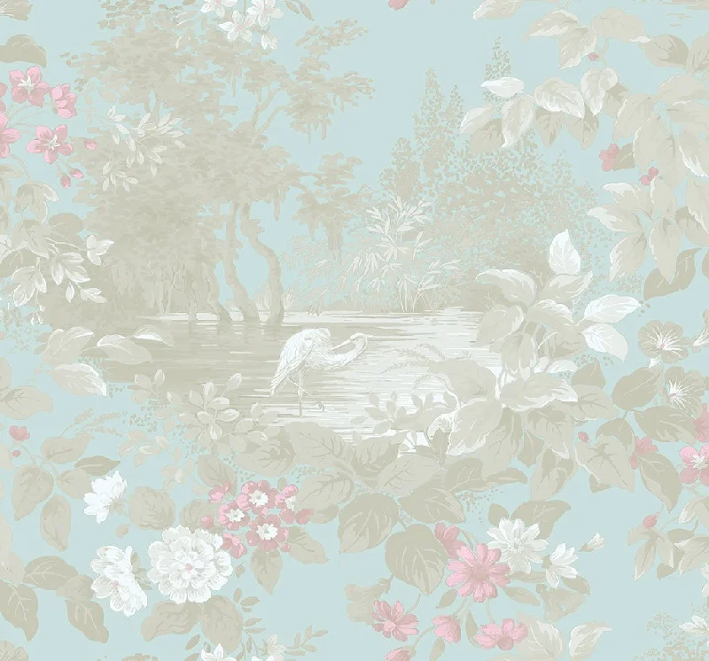 Reflective Pool Wallpaper in Thunderbird from the Sanctuary Collection