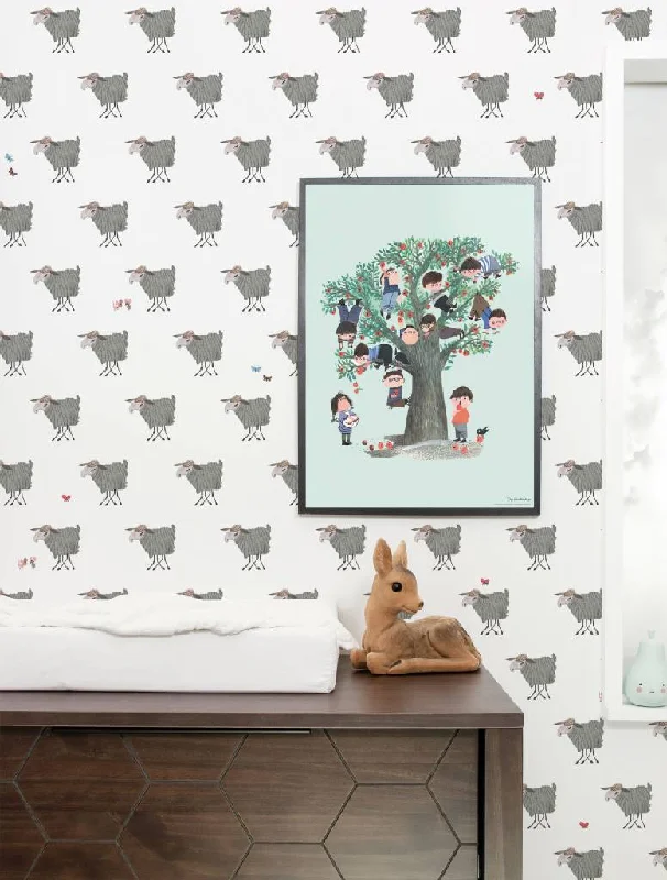 Sheep Kids Wallpaper by KEK Amsterdam