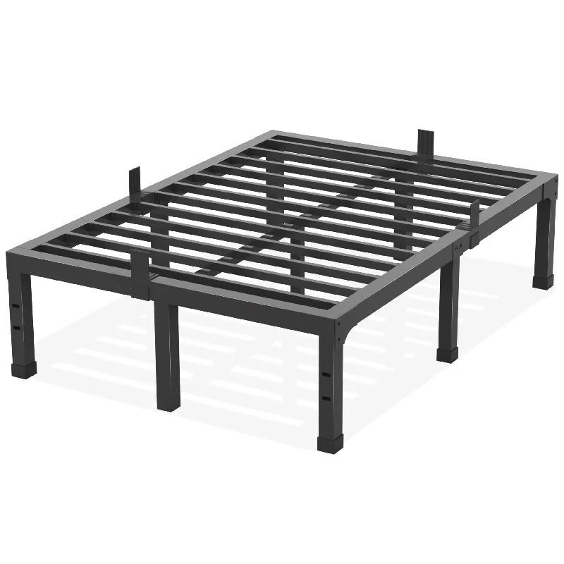 14 Inch Queen Size Bed Frame,3500 lbs Heavy Duty Metal Platform, Mattress Foundation with Steel Slat Support