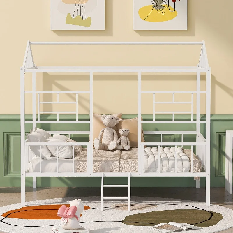 Addison Full Size Metal House Bed