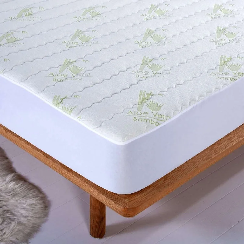 Aloe Vera Rayon from Bamboo Hypoallergenic Mattress Pad