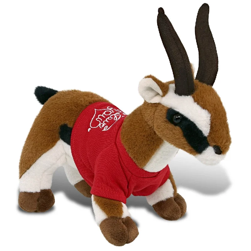 DolliBu I LOVE YOU Super Soft Cute Antelope Plush with Red Shirt - 10 inches