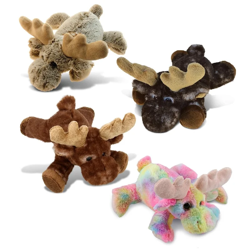 DolliBu Plush Moose Stuffed Toys - Soft Huggable Moose Plush Kit