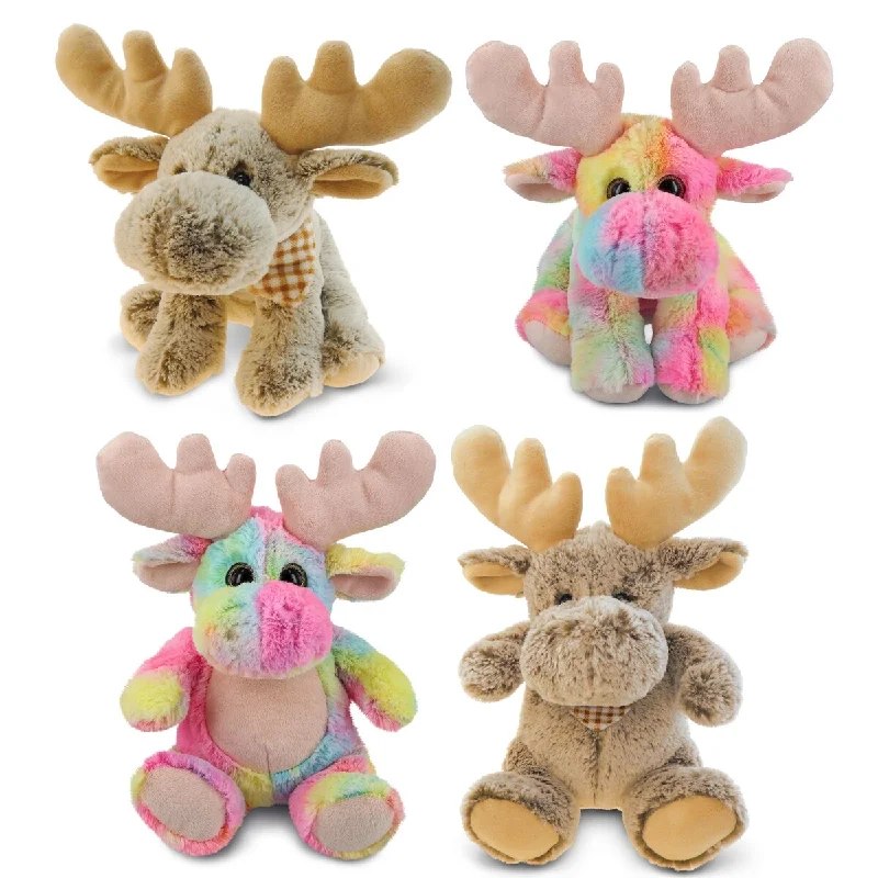 DolliBu Plush Moose Stuffed Toys - Soft Huggable Moose Plush Kit