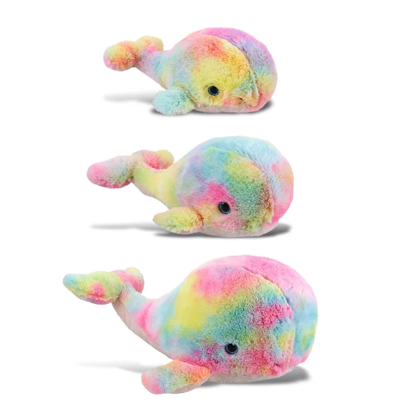 DolliBu Plush Whale Stuffed Toys - Soft Huggable Rainbow Plush Kit