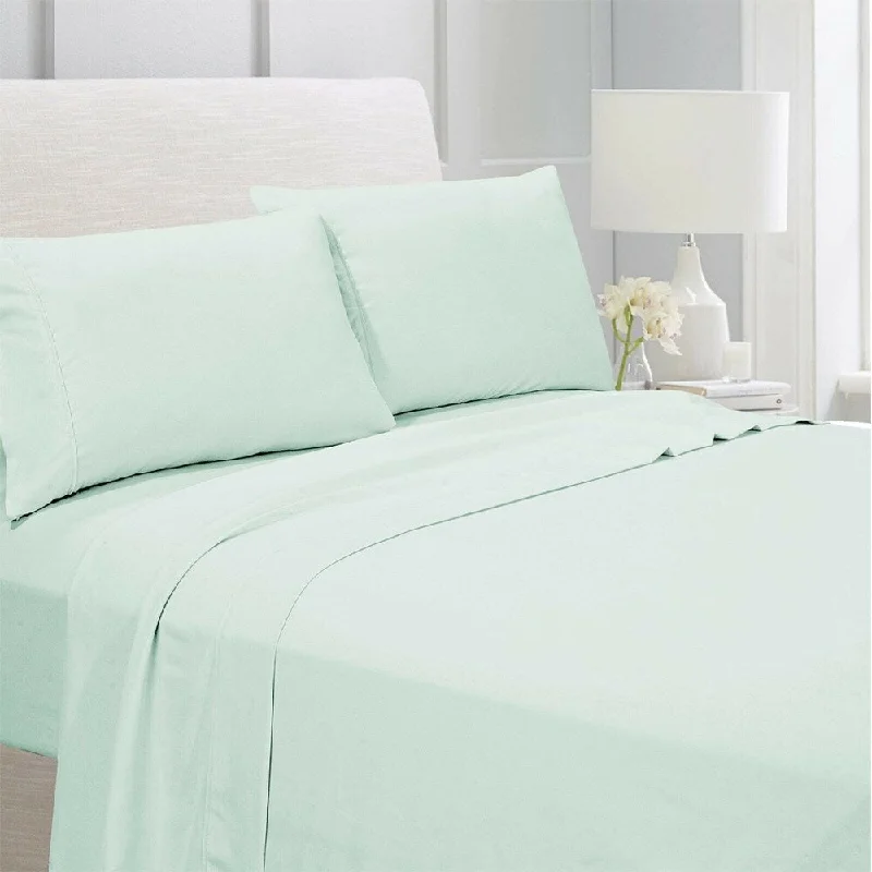 Egyptian Comfort 1800 Count 4 Piece Bed Sheet Set Full Mint