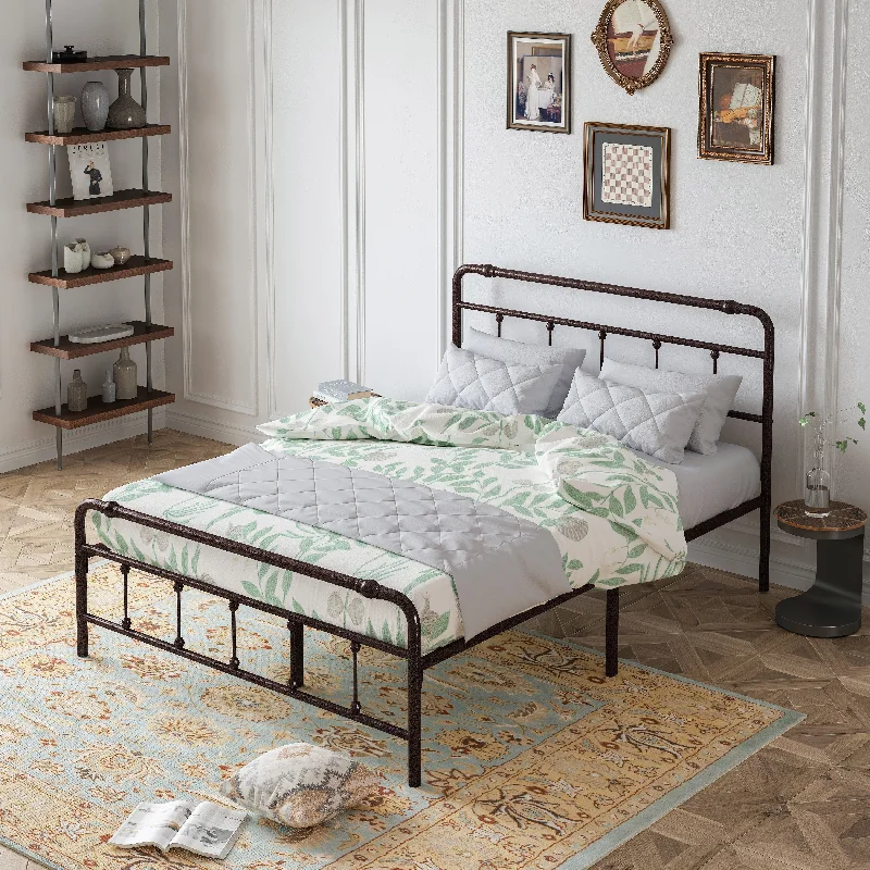 Queen Size Metal Platform Bed Frame