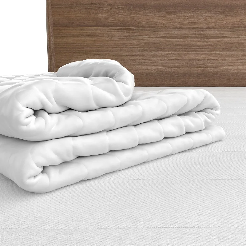 Select Luxury GOTS Certified White Cotton Mattress Pad