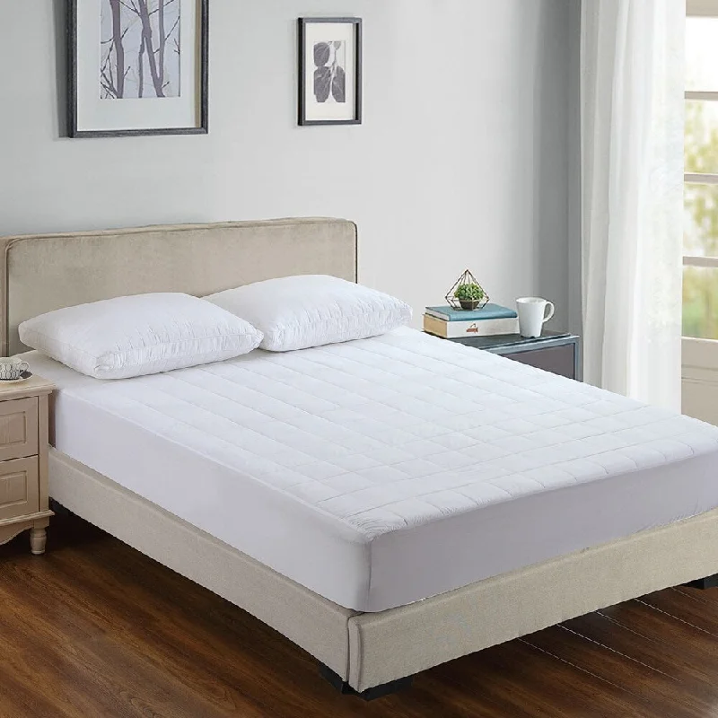 Serenity Natural Bamboo Mattress Pad - White