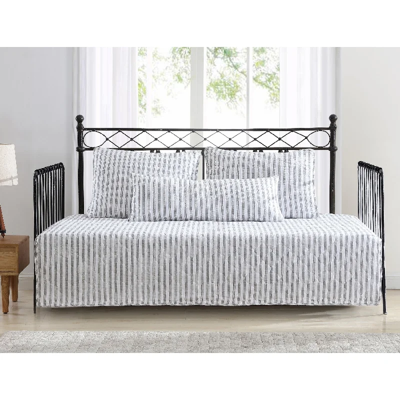 Stone Cottage Willow Way Ticking Stripe Cotton Daybed Cover Set