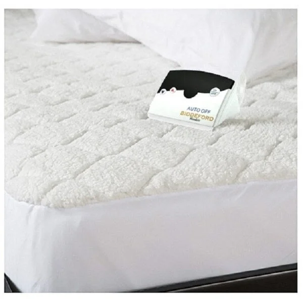 Biddeford 5200-505122-100M Quilted Electric Heated Mattress Pad Twin - White