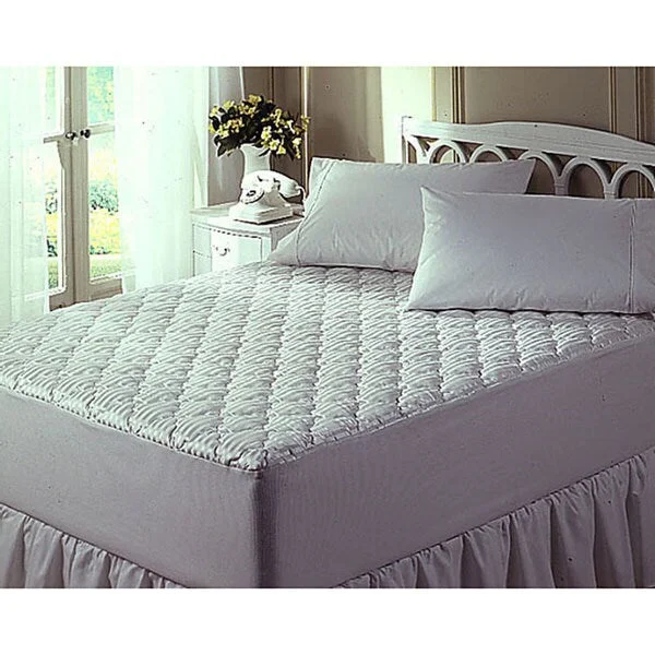 Buckingham Cotton/ Silk 1000 Thread Count White Mattress Pad