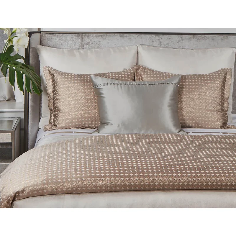 Coin Duvet Set, Gold Pumice