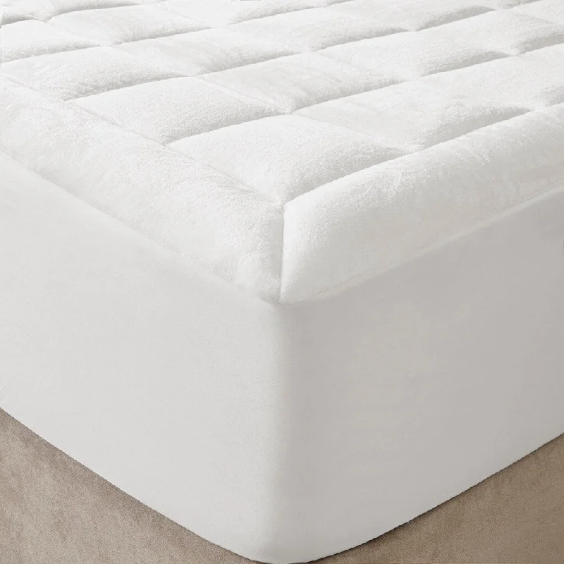 Gracie Mills Keisha Box Quilted Plush Hypoallergenic Down Alternative Waterproof Mattress Pad