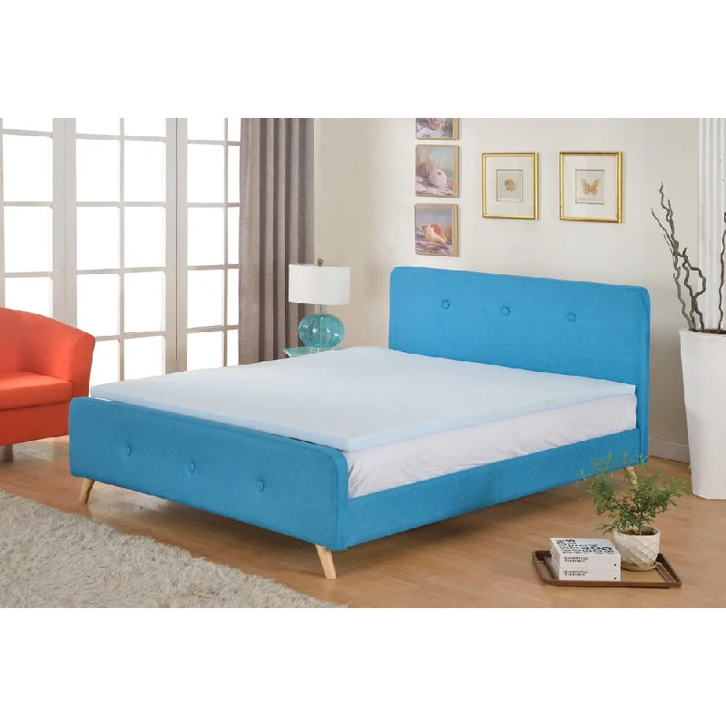 High Density 2-inch Gel Memory Foam Mattress Topper