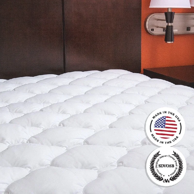 Kotter Home Extra Plush Mattress Pad with Manufacturer's Defects - White