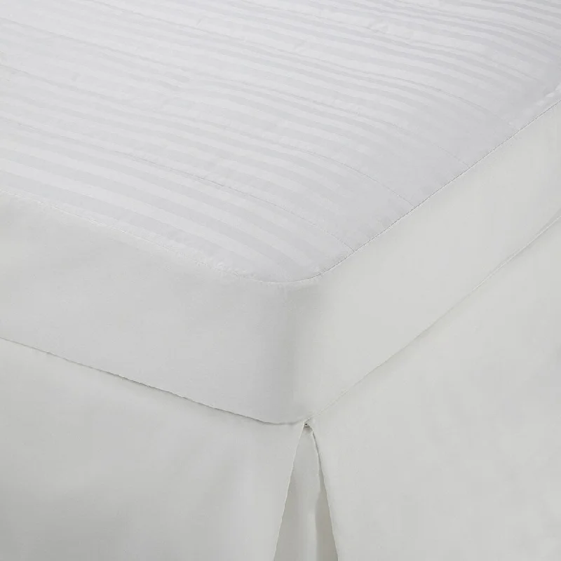 Martex Damask Striped Mattress Pad Topper