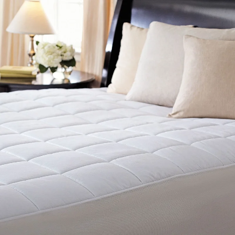 Slumber Rest Premium Soft Quilted Heated Electric Mattress Pad Box Pat