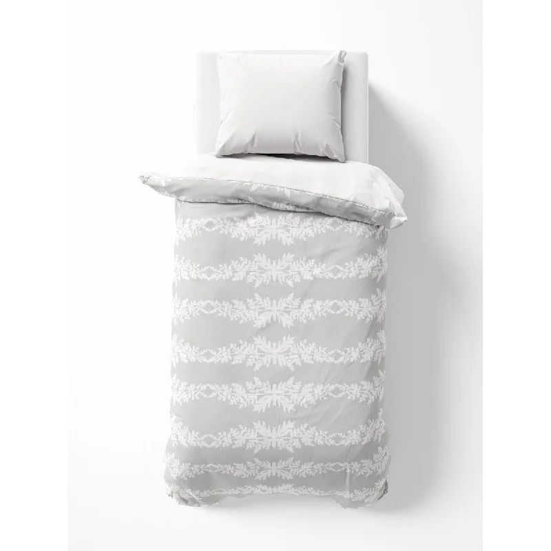 SNOWFLAKE GARLAND GREY College Dorm Comforter By Hope Bainbridge