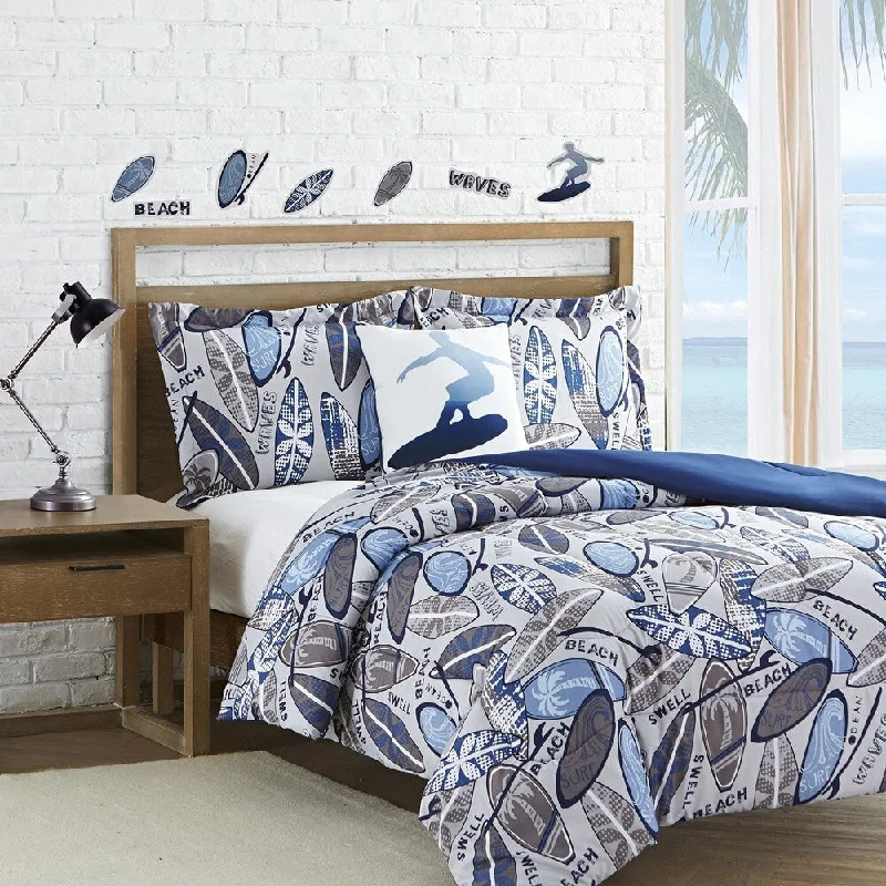 Surf Waves 4-piece Comforter Set